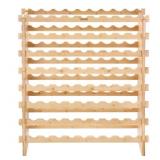 72-BOTTLE FREESTANDING WINES HOLDER DISPLAY SHELF