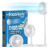 2-IN-1 ADJUSTABLE HEIGHT 40 IN. UNIQUE FOLDABLE AN
