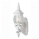FRANCISCO 19.5 IN. 1-LIGHT WHITE COACH OUTDOOR WAL