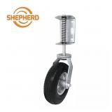 8 IN. BLACK RUBBER AND STEEL PNEUMATIC SWIVEL GATE