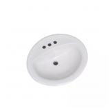 20 IN. X 17 IN. CERAMIC OVAL SELF-RIMMING DROP-IN