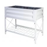 STAND UP STEEL RAISED GARDEN PLANTER WITH LINER