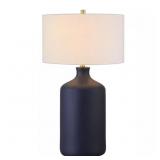 SLOANE 29 IN. MATTE NAVY INDOOR CERAMIC TABLE LAMP