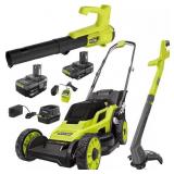 $318 ONE+ 18V 13 IN. CORDLESS BATTERY PUSH LAWN MO