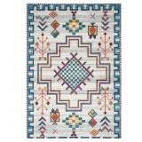 $276 RICHELLE TRIBAL MEDALLION BLUE 9 FT. X 12 FT.