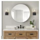 $269 30 IN. W X 30 IN. H ROUND BRUSHED NICKEL MEDI