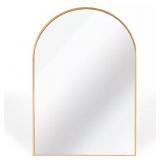 24 IN. X 32 IN. METAL GOLD ARCH MIRROR