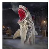 7 FT DEAD WATER LED MEGALODON SHARK HOME DEPOT HOM