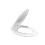 ELONGATED SLOW-CLOSE CLOSED FRONT TOILET SEAT IN W