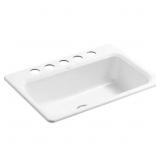 $815 BAKERSFIELD UNDERMOUNT CAST IRON 31 IN. 5-HOL