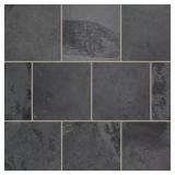 MONTAUK BLACK 16 IN. X 16 IN. GAUGED SLATE FLOOR A