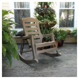 BIG EASY PLASTIC OUTDOOR ROCKING CHAIR MUSHROOM