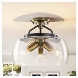 $225 RRTYO BAILEY 13.77" 3-LIGHT INDUSTRIAL BLACK