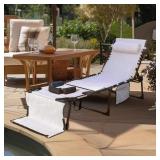 CHAISE LOUNGE CHAIRS FOR OUTSIDE TANNING CHAIR WIT