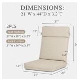 1 LOT (2) AOODOR DINNER CHAIR CUSHIONS
