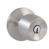 BRANDYWINE STAINLESS STEEL KEYED ENTRY DOOR KNOB