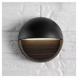 ORBE SMALL 6.25 IN. BLACK INTEGRATED LED OUTDOOR M