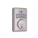 RADIUS SATIN NICKEL SINGLE CYLINDER KEYPAD DEADBOL