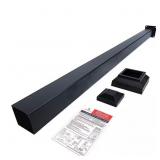 3 IN. X 3 IN. X 48 IN. BLACK POWDER COATED ALUMINU
