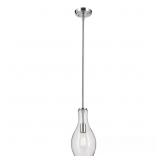 $185 EVERLY 13.75 IN. 1-LIGHT CHROME MODERN SHADED