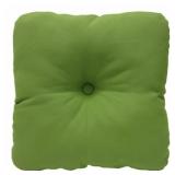GREEN CANVAS OUTDOOR TUFTED BACK CUSHION