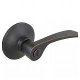 KENSINGTON AGED BRONZE BED/BATH DOOR HANDLE