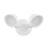 DEFIANT WHITE SWITCH ACTIVATED WIRED OUTDOOR 2-HEA