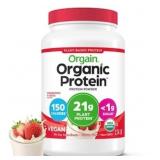 ORGAIN ORGANIC PROTEIN POWDER PLANT BASED STRAWBER