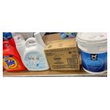1 LOT OF 1-DOWNY FABRIC SOFTENER. 1-TIDE DETERGENT