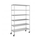 $210 ULTRADURABLE  6-TIER NSF-CERTIFIED STEEL SHEL