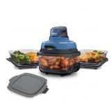$160 NINJA CRISPI 5-IN-1 PORTABLE GLASS AIR FRYER