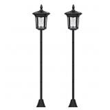 1-LIGHT BLACK SOLAR OUTDOOR PLASTIC WEATHER RESIST