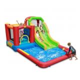 $300 HAPPY HOP INFLATABLE DOUBLE SLIDE WATER FUN P