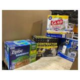 1 LOT OF ZIPLOC SANDWICH BAGS - GLAD FORCEFLEX MAX