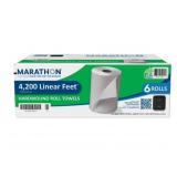 MARATHON HARDWOUND ROLL 1-PLY WHITE PAPER TOWELS,