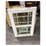 25IN X 37IN MI SINGLE HUNG VINYL WINDOW, WHITE