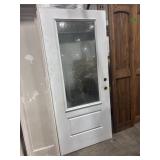 80IN X 35.5IN 3/4 VEIW FROSTED GLASS 2 BORE EXTERI