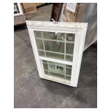 25 IN X 37IN MI SINGLE HUNG VINYL WINDOW, WHITE