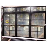 99 X 72 PELLA VINYL TRIPLE DOUBLE HUNG METAL CLAD