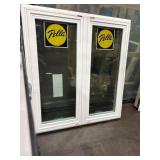 43 1/2 X 48 PELLA VINYL FIXED DOUBLE PANE CASEMENT