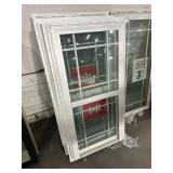 MI 25  X 48  WHITE GRIDDED SINGLE HUNG WINDOW