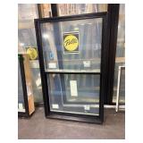 59X37 PELLA METAL CLAD SING HUNG WINDOW, BLACK