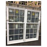 66 X 65 PELLA METAL CLAD DOUBLE HUNG WINDOW WHITE