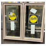 39.5 X 43.5 PELLA ALUMINUM CASEMENT DOUBLE WINDOW