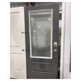 80IN X 35.5IN 3/4 VIEW FROSTED GLASS 2 BORE EXTERI