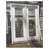 100IN X 77 DOUBLE FULL VEIW EXTERIOR DOOR 2 BORE,