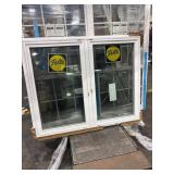 72X 47 PELLA DOUBLE CASMENT VINYL WINDOW, WHITE