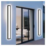 $240 MELUCEE 2 PACK 48IN OUTDOOR LONG WALL LIGHTS,