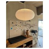 LARGE WHITE OBLATE PENDANT LAMP SHADE 55.5CM(21.85