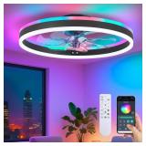 STERREN RGB CEILING FAN WITH LIGHT, 20